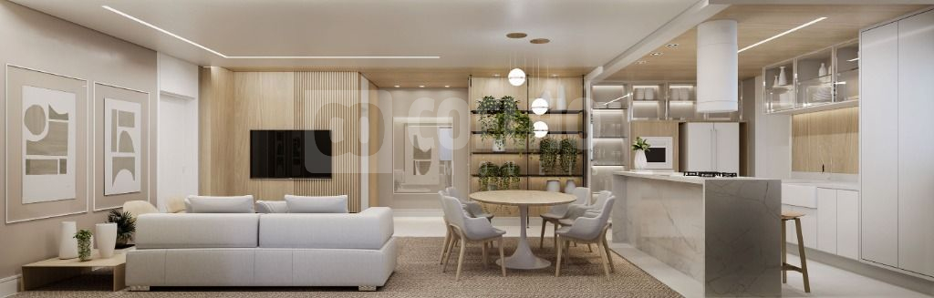  - Apto Alto Padrão 131,36m² 3 dormitórios e 2 vagas de garagem Fifty Cabral Curitiba