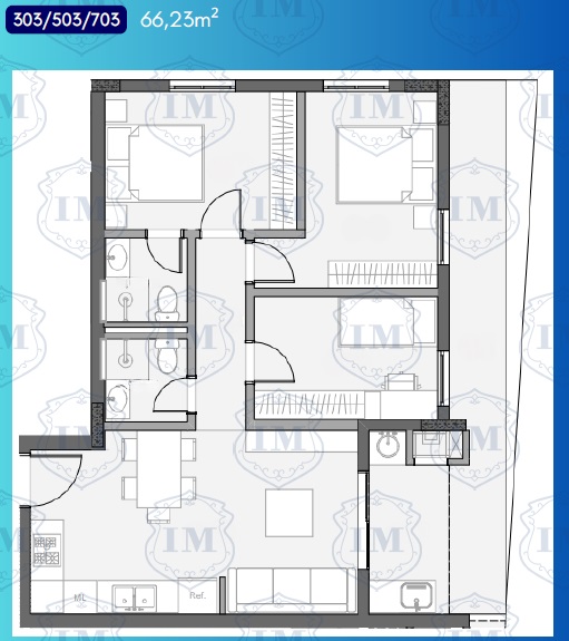 Planta -  - Coelho Imóveis